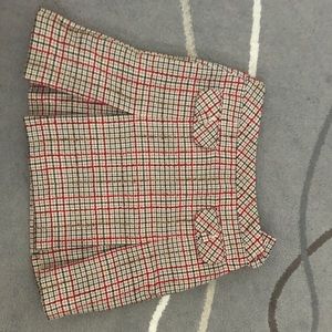 Ann Taylor plaid wool skirt